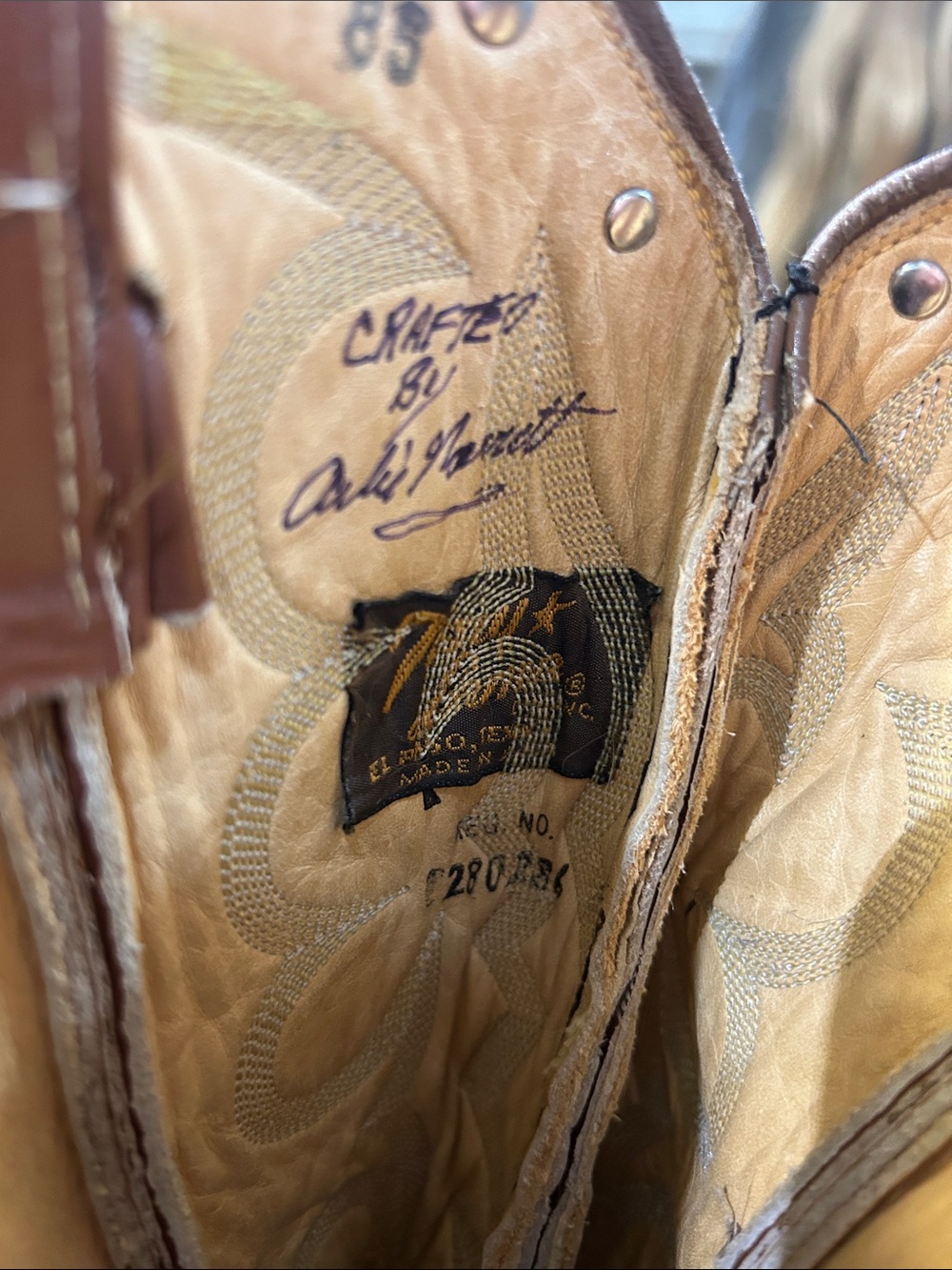 ☝️ ONE OF A KIND Arlie Garrett Original Upcycled Tony Lama boots western purse - Picture 2 of 12